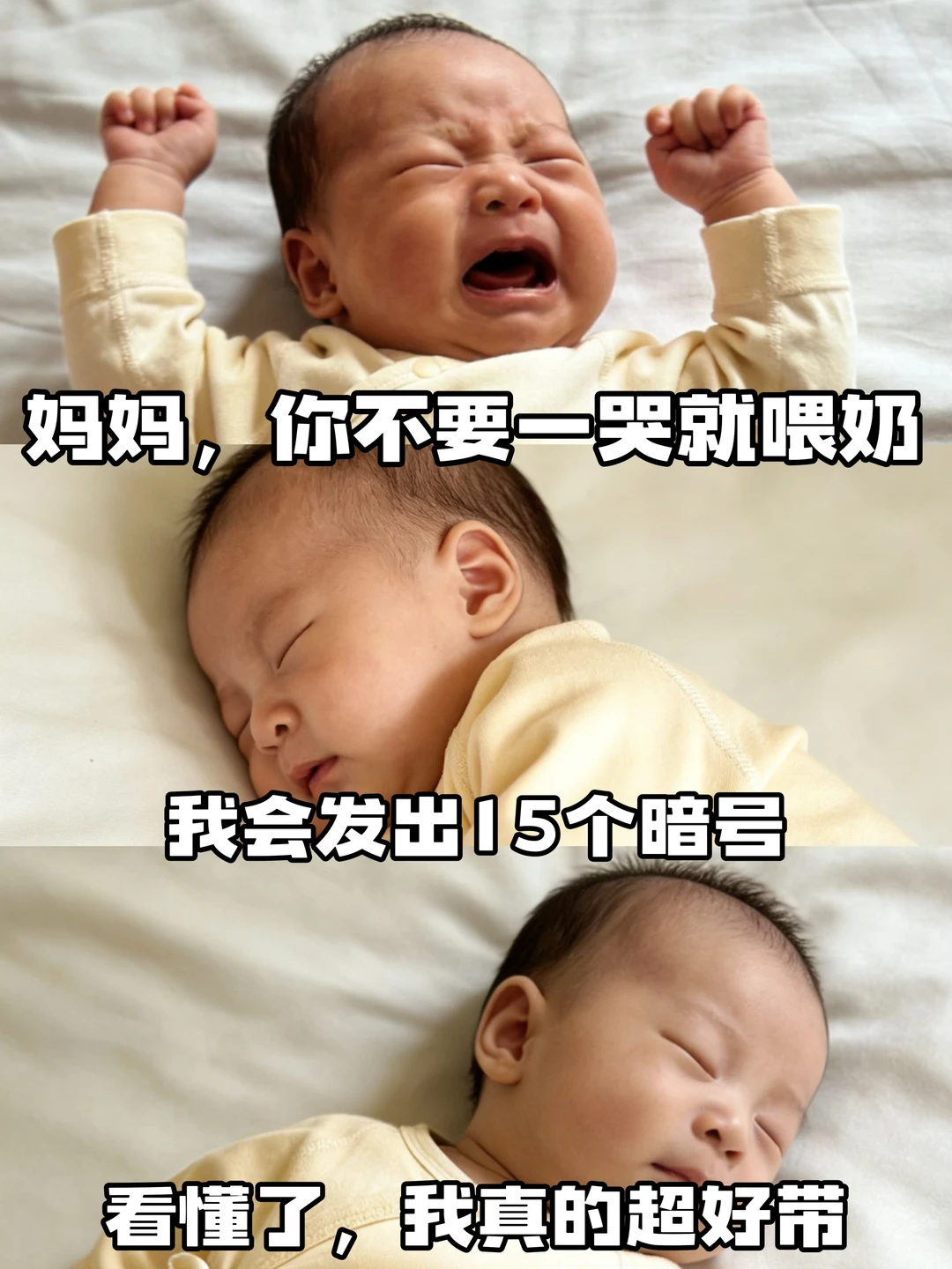 当妈后，读懂宝宝的15个暗号，他真的很好带😂