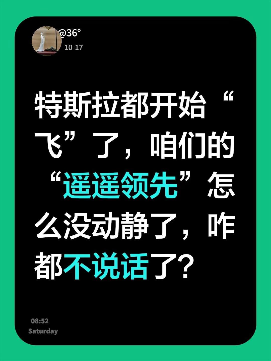 特斯拉都开始“飞”了，咱们的“遥遥领先”怎么没动静了，咋都不说话了？会飞的特斯拉 特斯拉飞行汽车