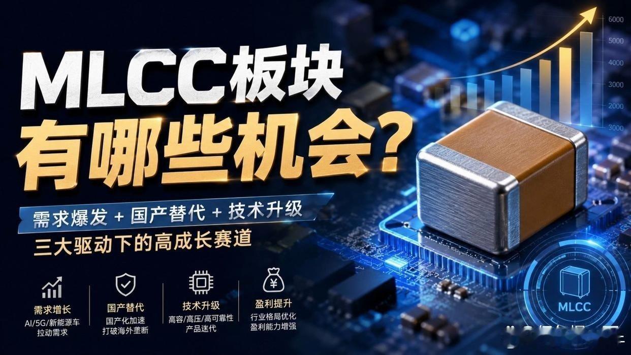 《AI 算力引爆 MLCC 行业结构性缺口，三大本土龙头迎长期红利》MLCC 素有 "电子工业大米" 之称，是电子设备中不可或缺的核心被动元件，应用覆盖各类电子产品与硬件设备。 ​