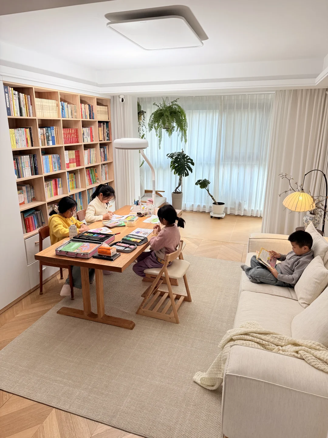 🟢书房式客厅，这才是有娃家庭正确打开方式