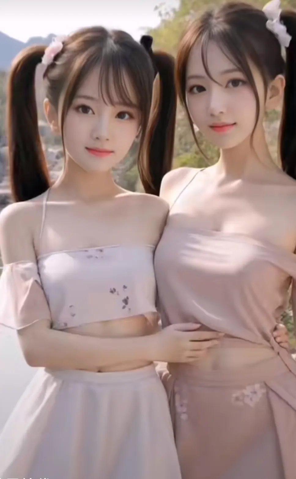 清新淡雅美女祝福大家：蛇年大吉大利