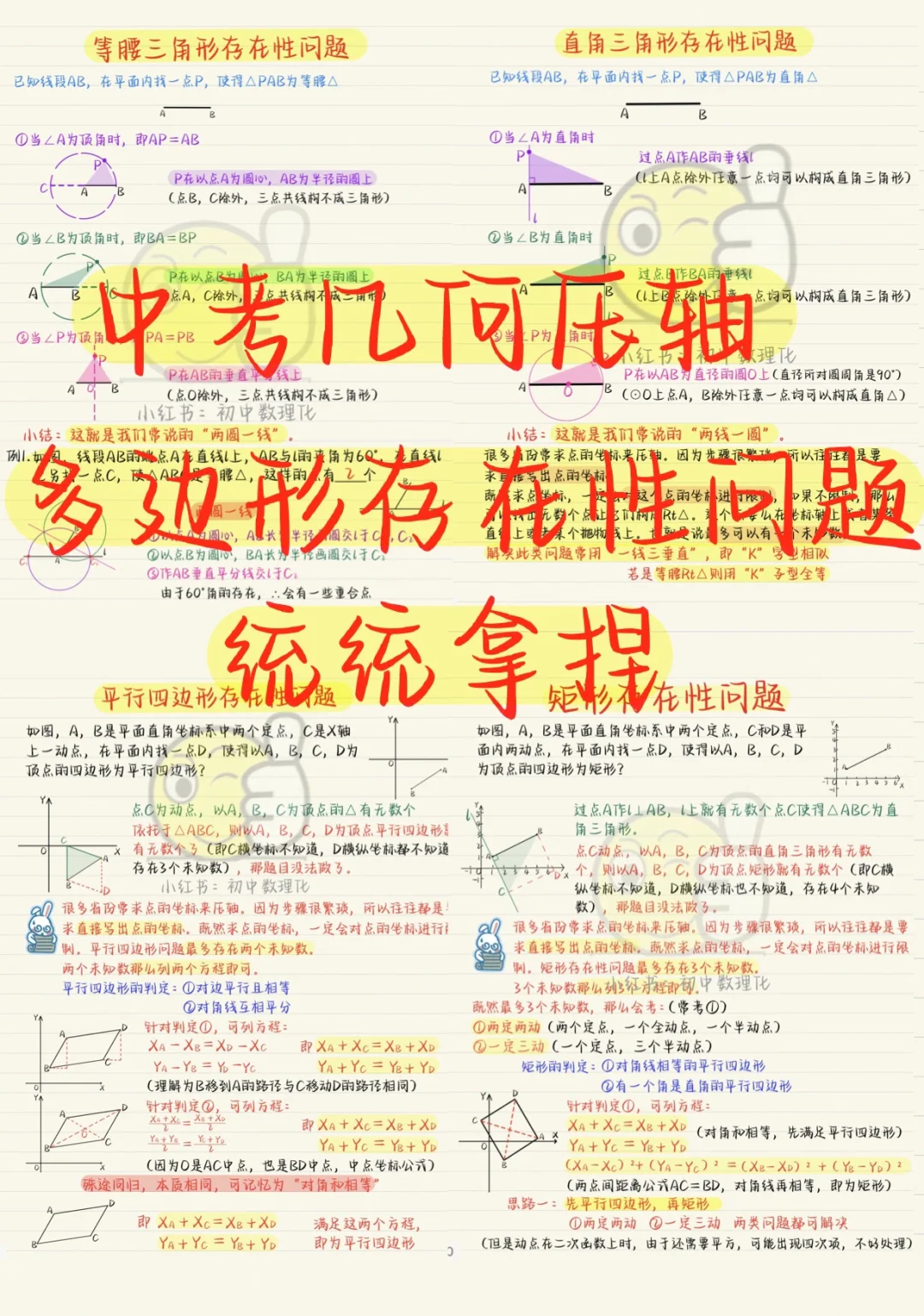 中考几何压轴：多边形存在性问题汇总（2）