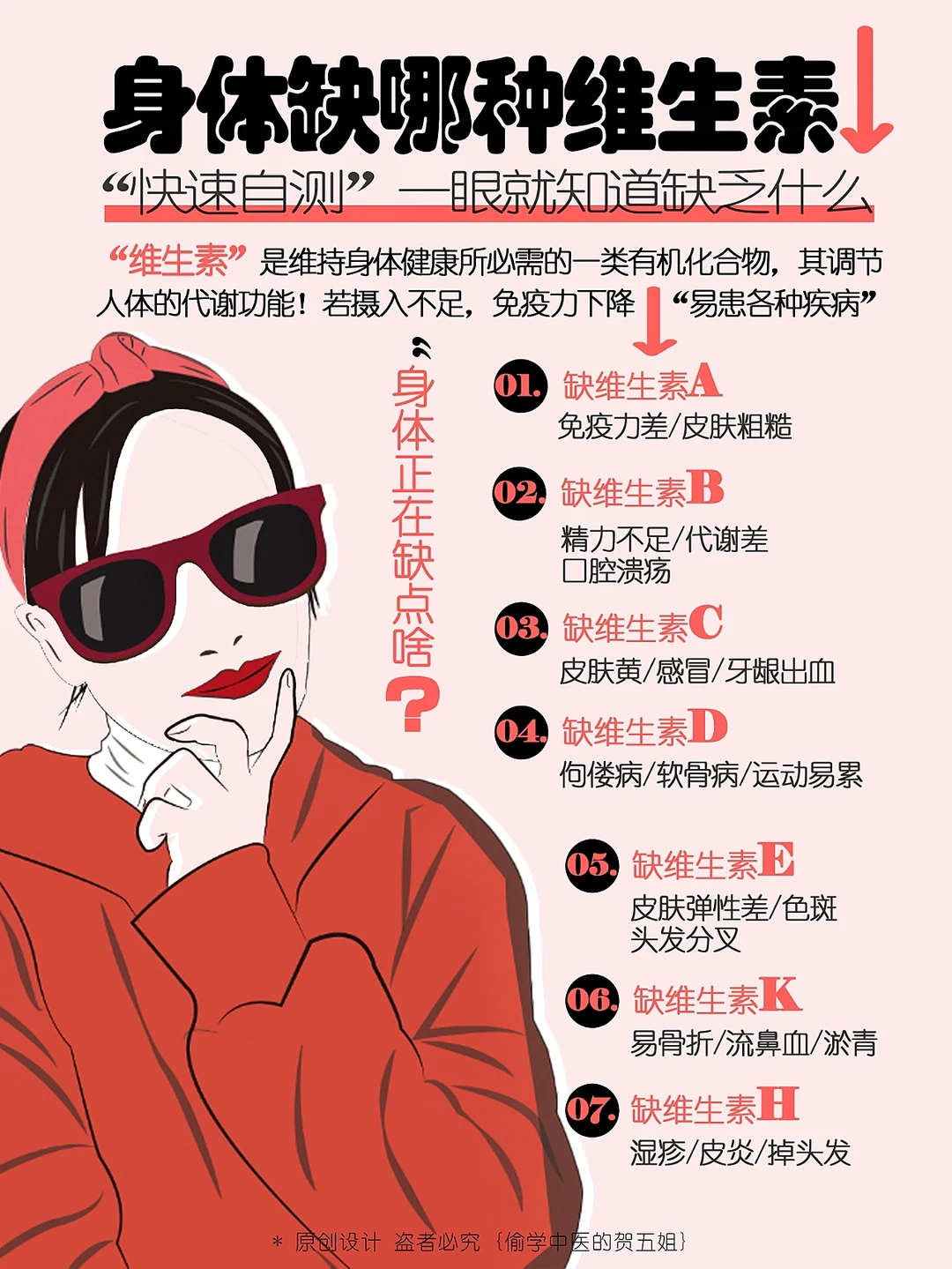 快速自测‼️一眼知道身体缺哪种维生素✅