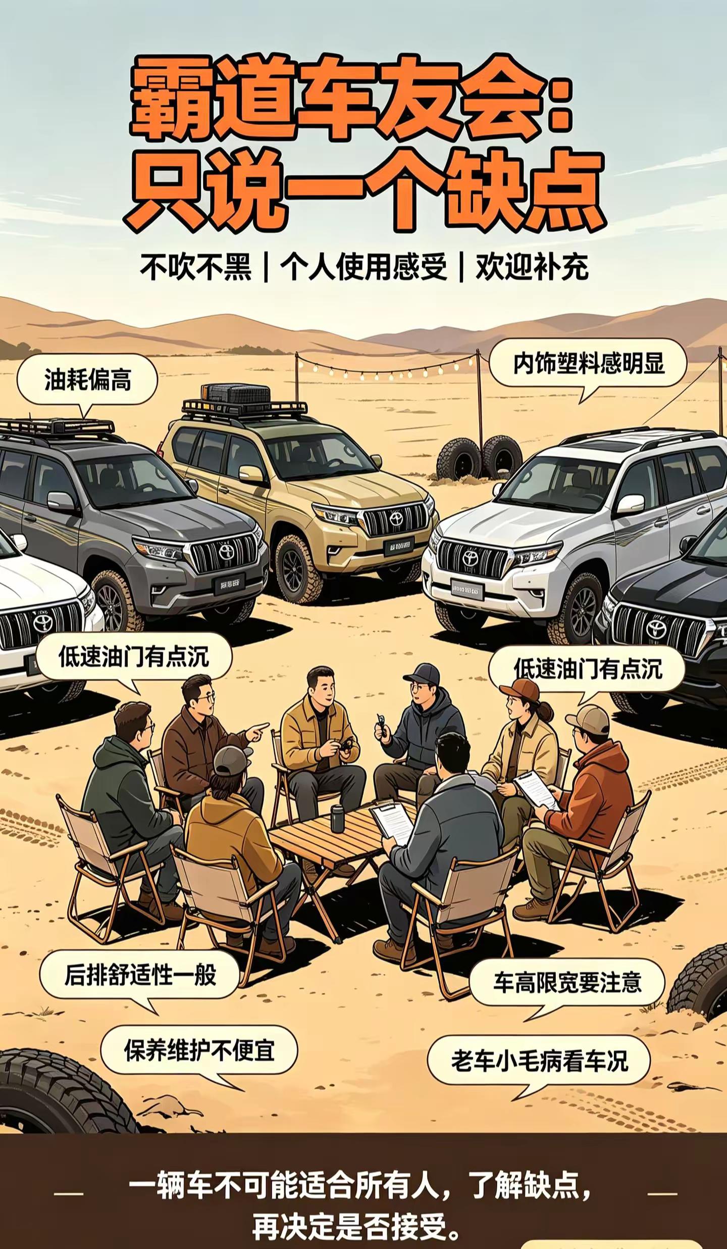 “不吹不黑 一人说一个丰田霸道的缺点 不许多说”丰田霸道 丰田普拉多 兰德酷路泽 冰冰de普拉多