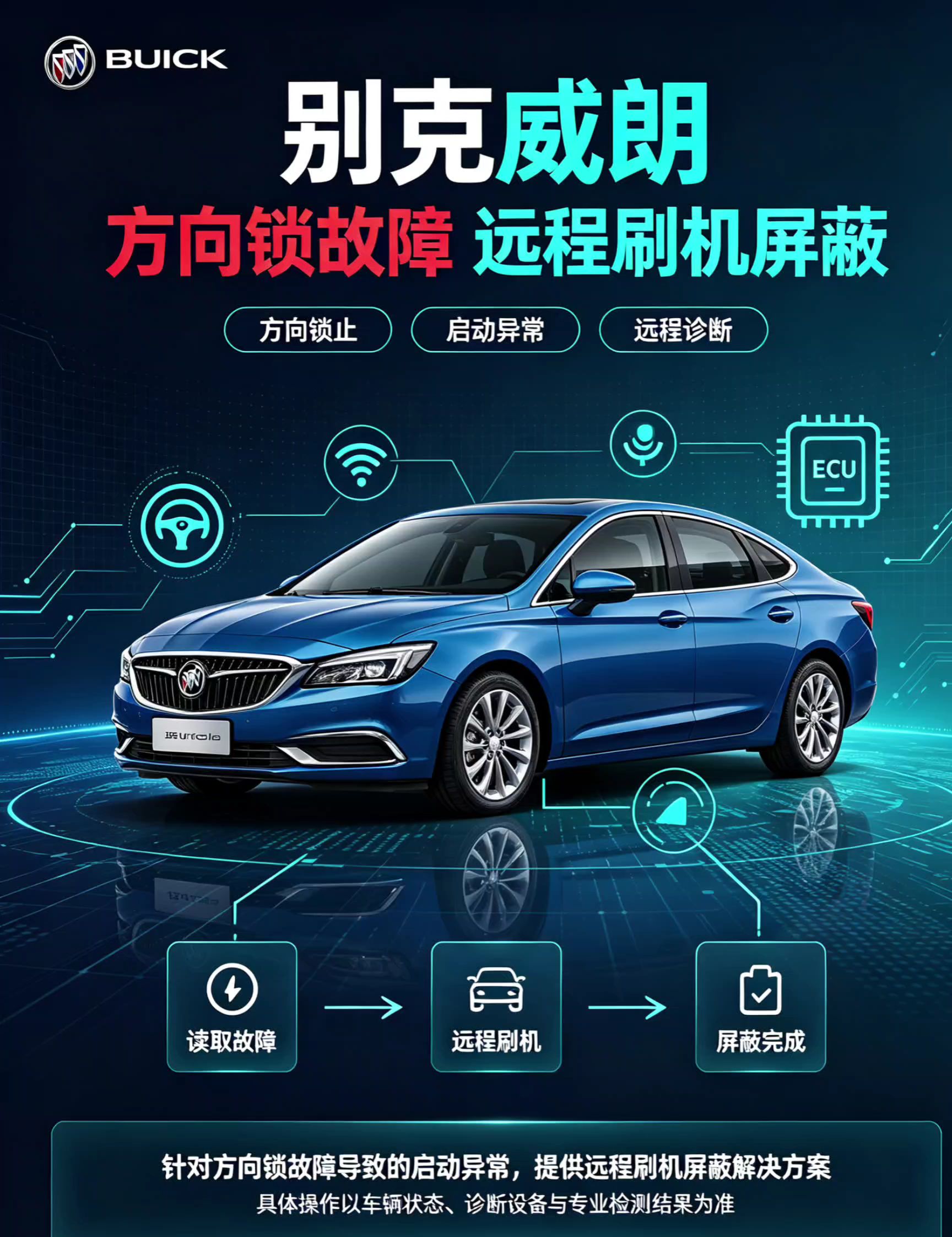 别克威朗方向锁故障屏蔽