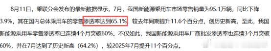 155款车型下乡，充电桩成卡脖子？

昨天商务部等九部门发文支持新能源汽车下乡，155款车型已入围，包括小米SU7、特斯拉Model 3等热门产品。7月新能源乘用车渗透率达65.1%创新高，1-7月累计55.7%，增量空间确实在往县域转移。

但这里有个卡脖子的问题：农村地区充电设施占比不足15%，而农村新能源渗透 ​