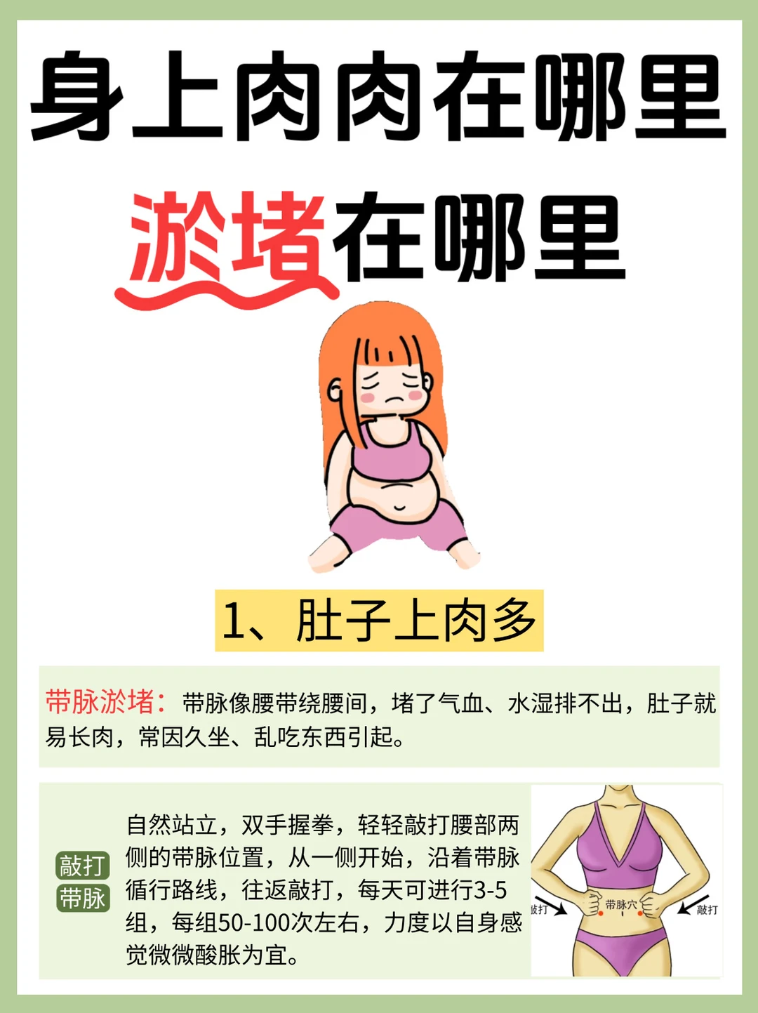 肉肉减不下来？！多半是身体淤堵了…