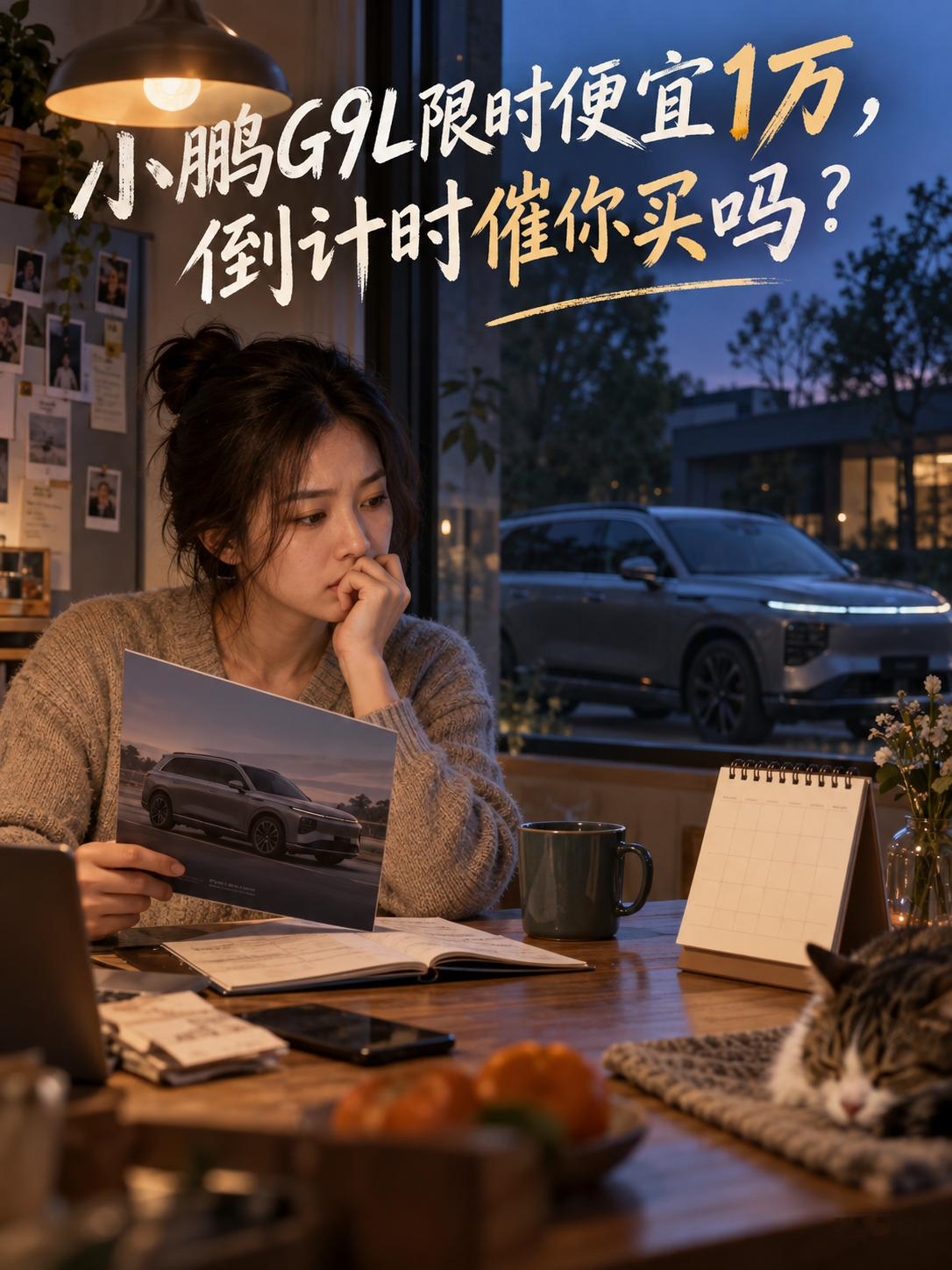 小鹏G9L便宜1万有期限，11月15日前下定真能逼你早买？
G9L六款车的限时价比对应指导价低1万元，官方写明相关限时权益截至11月15日24点。把价格拉低确实能让人动心，可新车第一批体验、交付时间和自己的试驾结果，不会因为倒计时就变得不重要。
一万元的限时差价，会让你放弃多等几个月看口碑吗？【来自