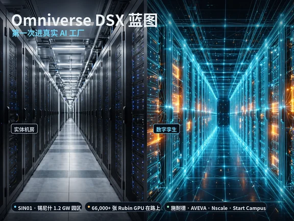 Omniverse DSX 蓝图第一次进真实 AI 工厂