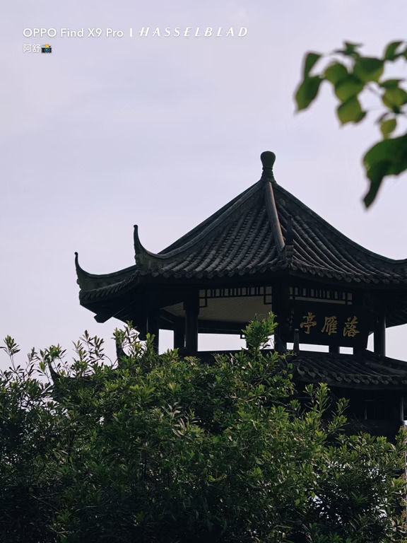 躲进亭子里吹风啦～