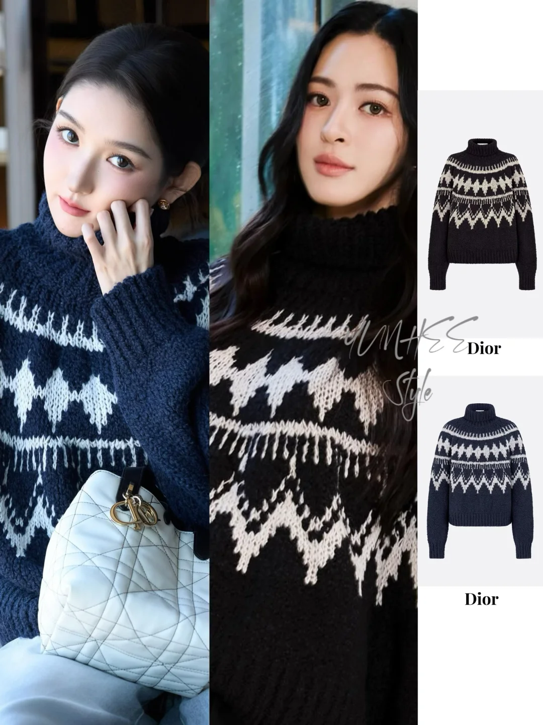 王玉雯、邝玲玲｜同款毛衣分享🌗🌓