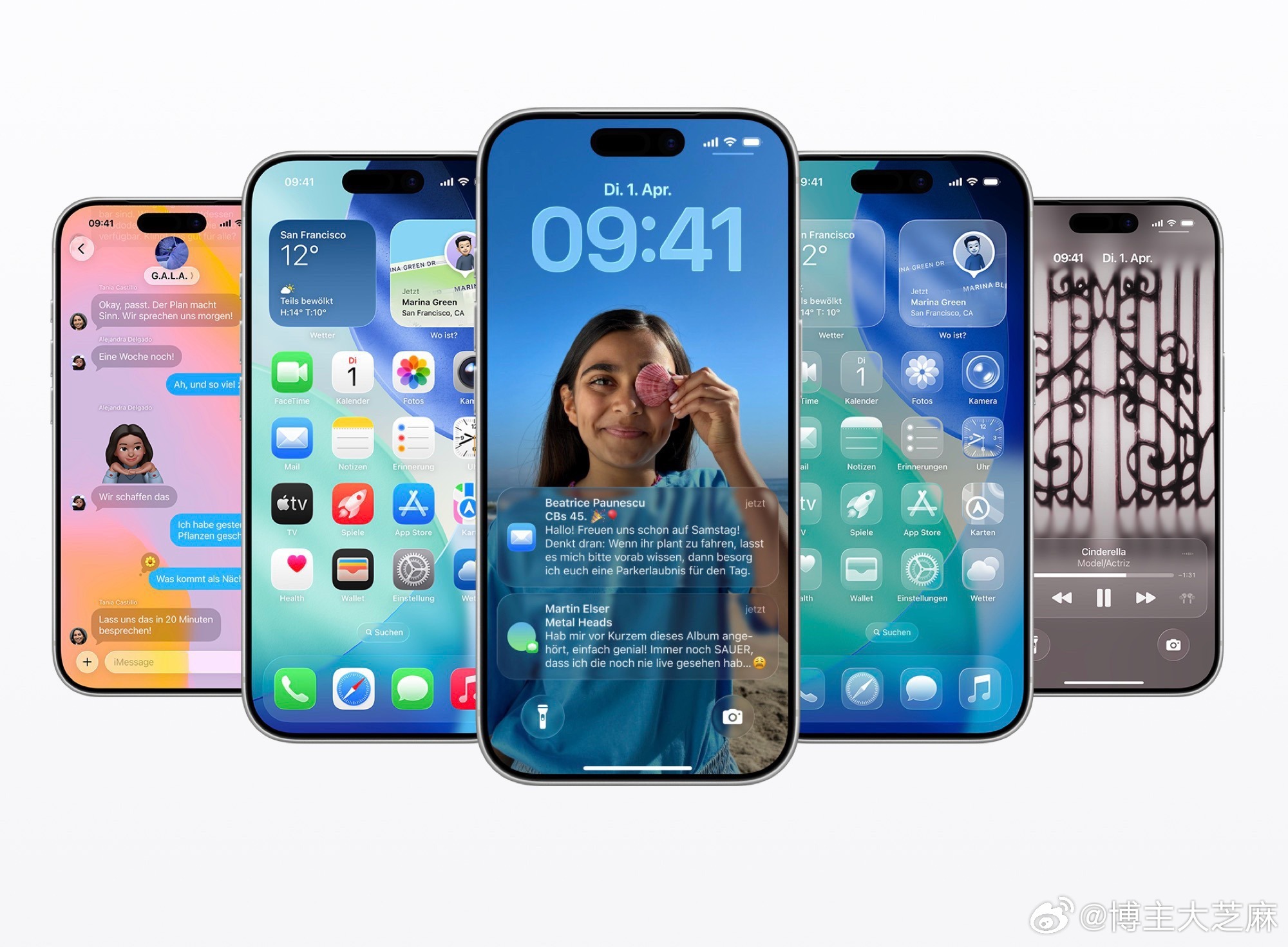 iOS 27 为状态栏图标带来了更加简洁的外观。👀✨主要新功能！重点主要放在性能、稳定性和人工智能上。
⚡️ 性能提升（应用打开速度提升高达 30%，照片拍摄后显示速度提升高达 70%，AirDrop 传输速度提升高达 80%）
🤖 Siri AI（推出时在欧盟地区不可用。）
✨ 可自定义的液体玻璃 
👨‍👩‍? ​