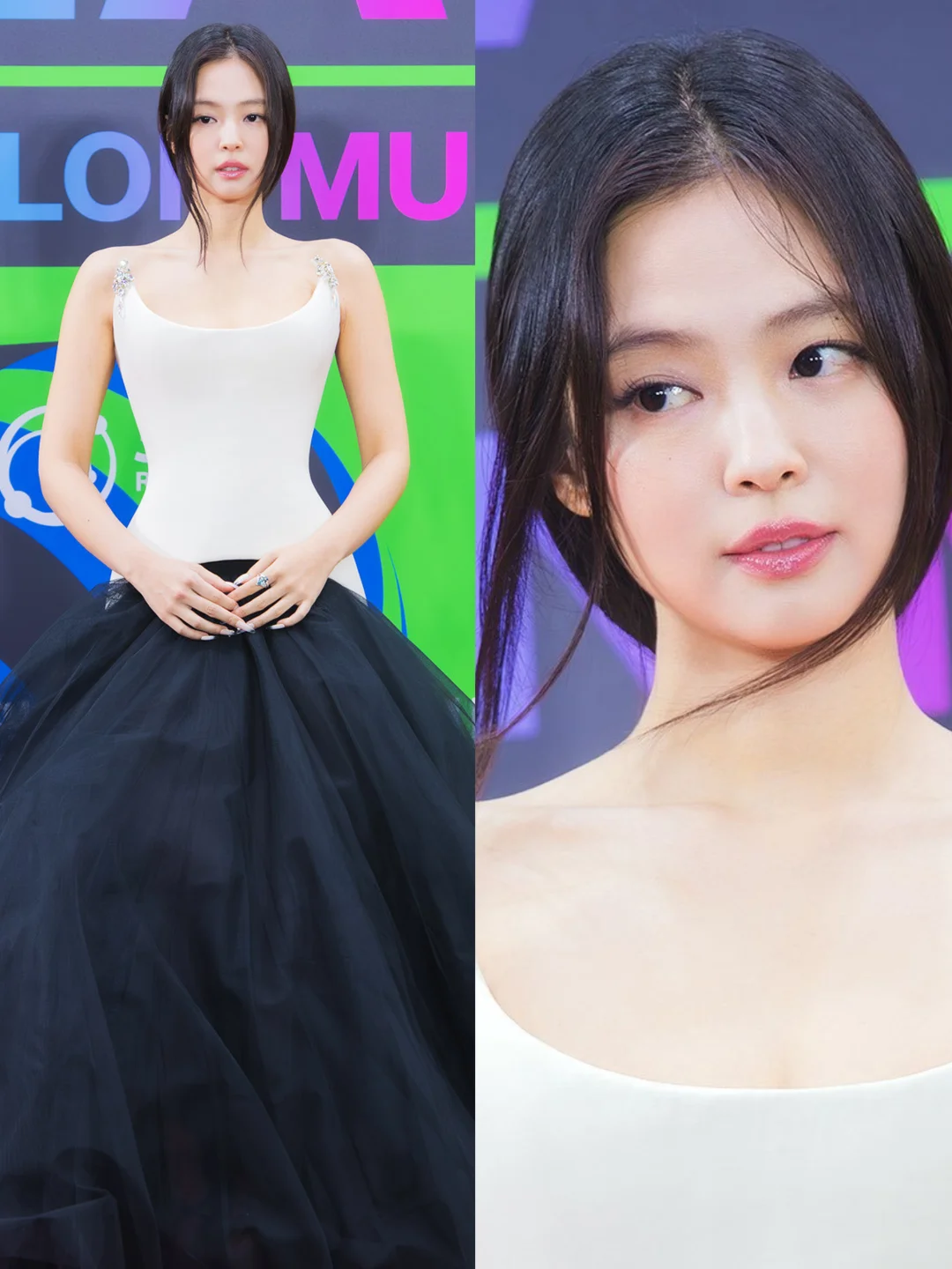 今日亮相MMA红毯的Jennie, 新闻图也很美