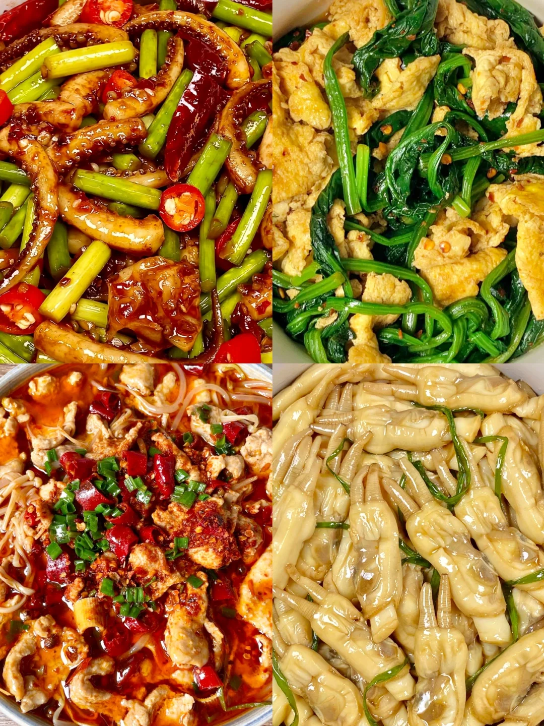 这个菠菜拌鸡蛋真的一绝！巨好吃