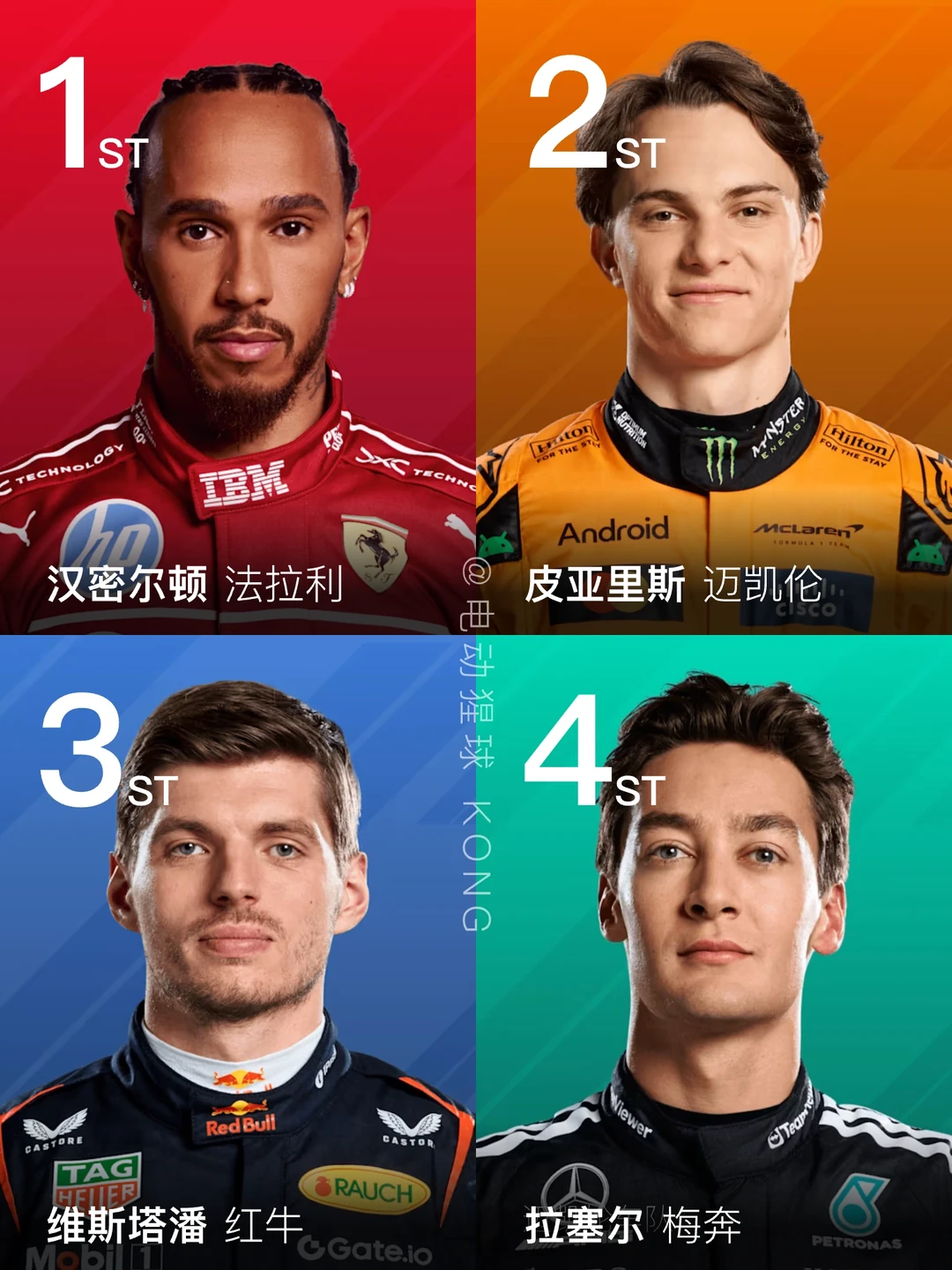 F1情报站｜汉密尔顿冲刺赛夺冠🏆