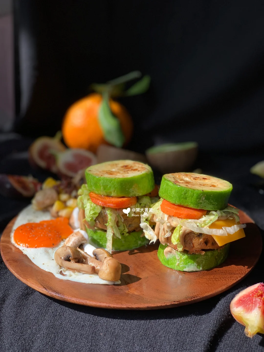 一人食🍴低卡西葫芦牛肉汉堡