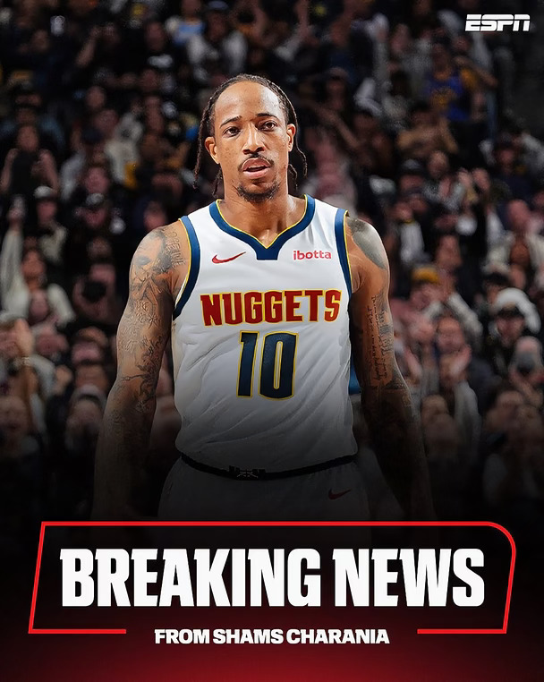 [爆炸R]突发：六次NBA全明星德马尔·德罗赞已同意以一年390万美元的合同加盟丹佛掘金队，消息人士告诉ESPN。
	
#NBA #聊球俱乐部 #德罗赞 #掘金 #nba新闻一分钟全知道 #约基奇 #NBA评论席 #藏不住了我是球迷 #球星 #懂点篮球