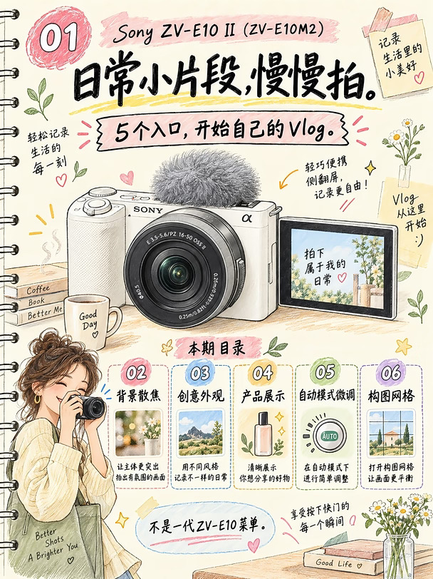 索尼ZVE10二代，日常慢慢拍