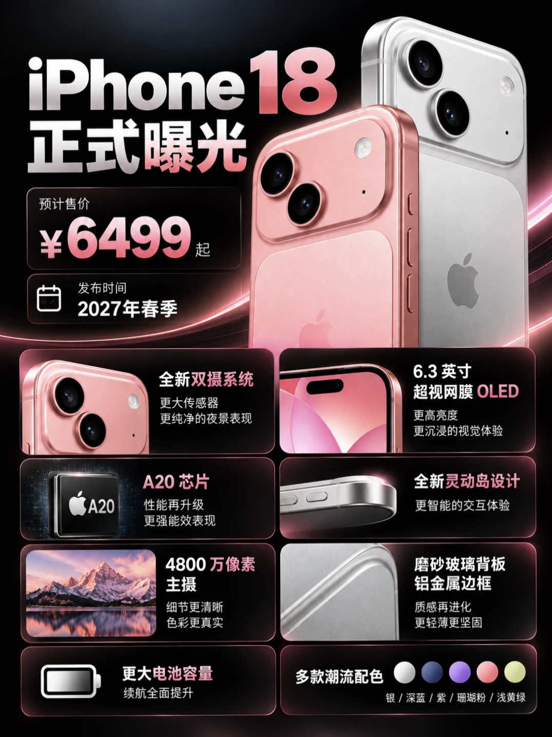 iPhone18标准版配置提前曝光