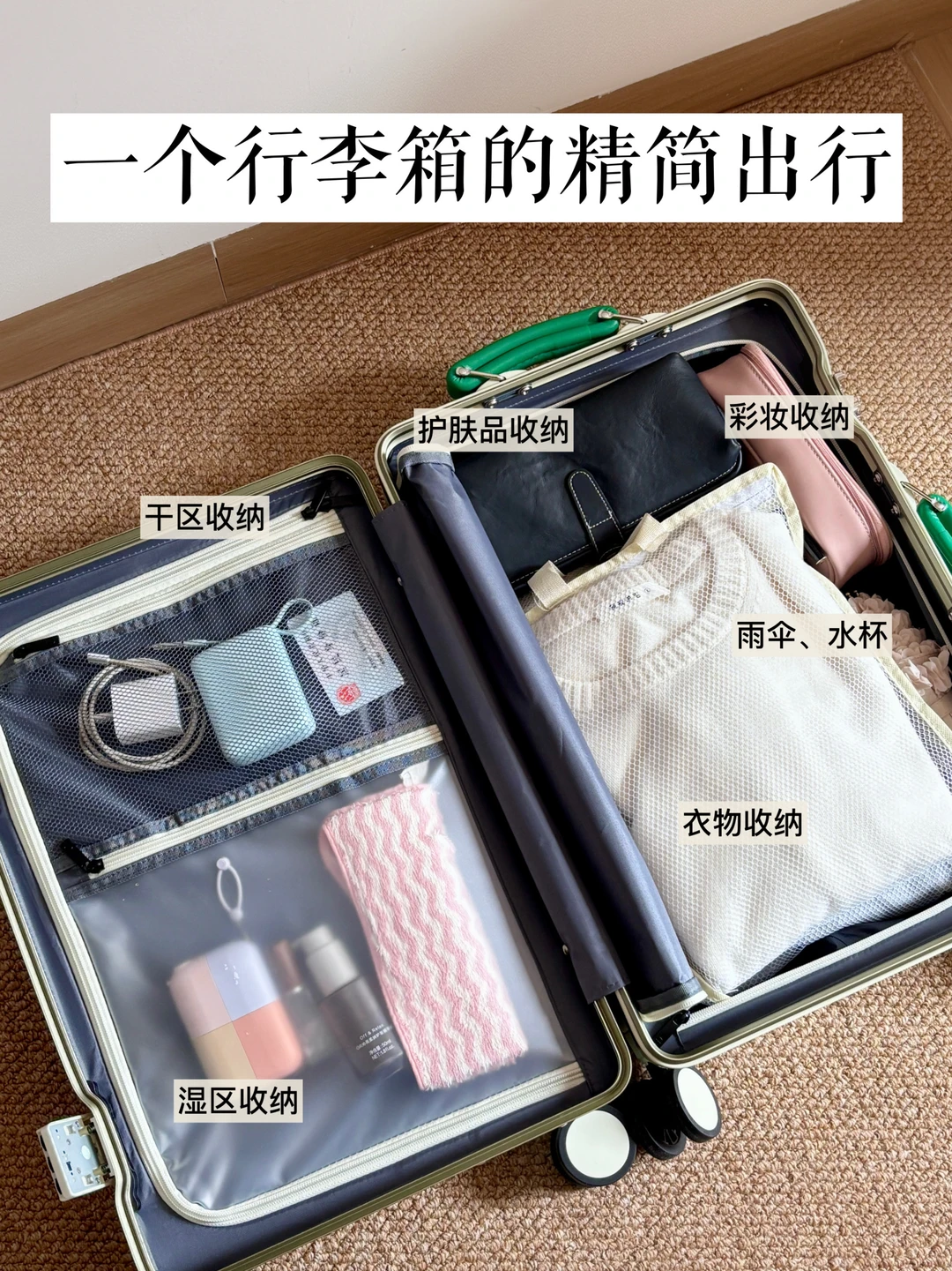 近期出行分享：短途旅行的20寸行李箱收纳