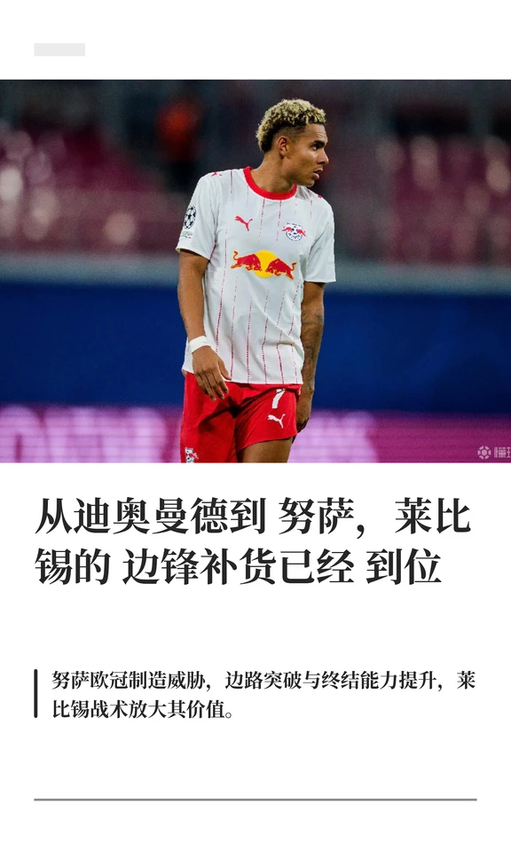 从迪奥曼德到努萨，莱比锡的边锋补货已经