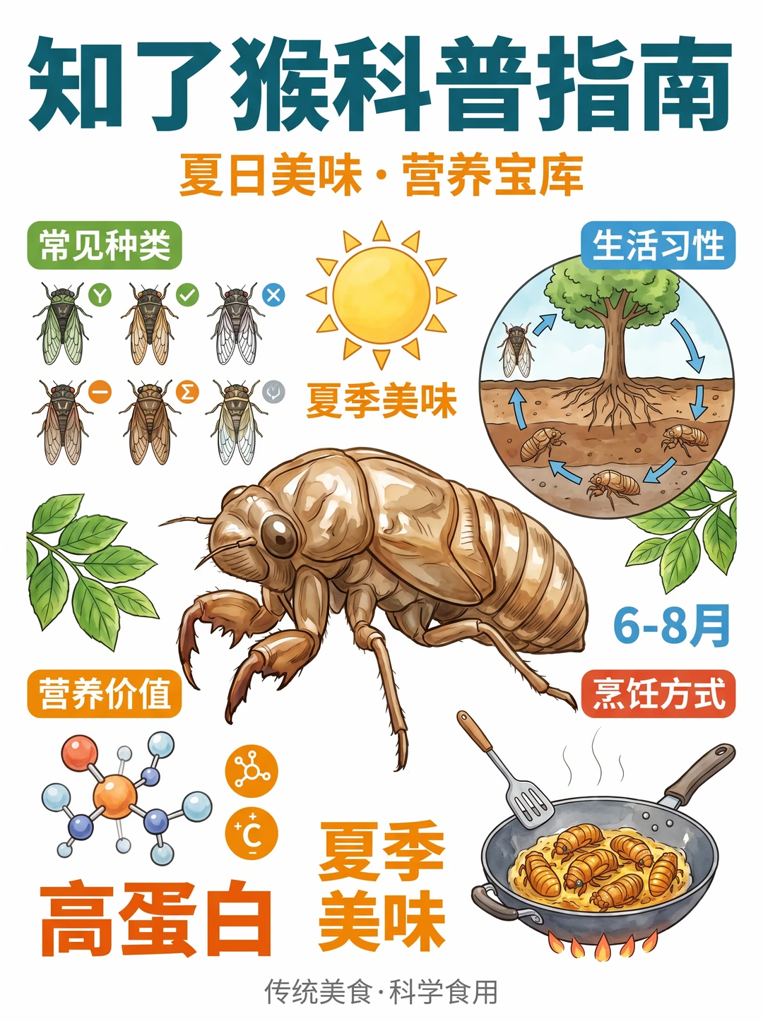 6-8月限定野味｜金蝉食用干货收好📝