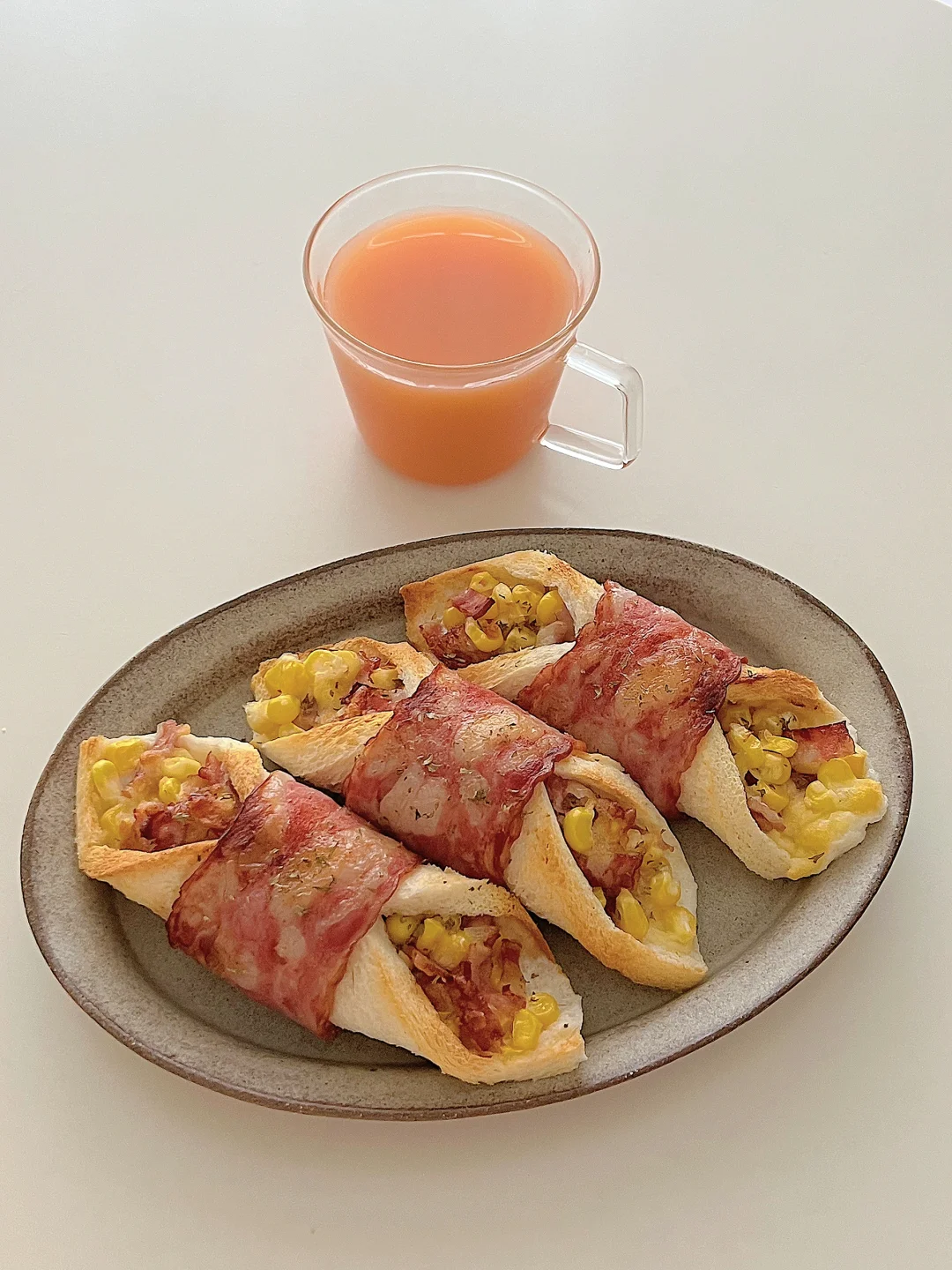 感谢网友❗️好吃到爆💥芝士培根玉米吐司卷🫔