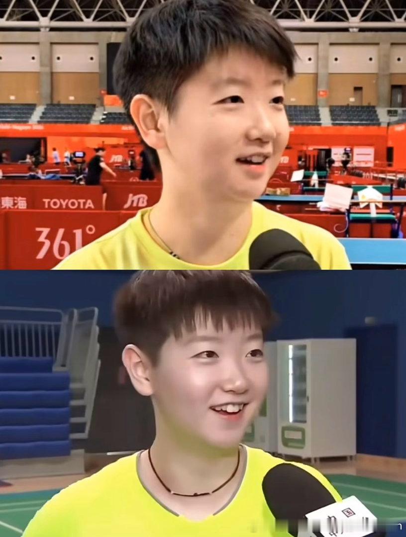 还是那个明媚的女孩，只是多了一丝沉稳 cr NINE_TEN#孙颖莎# ​