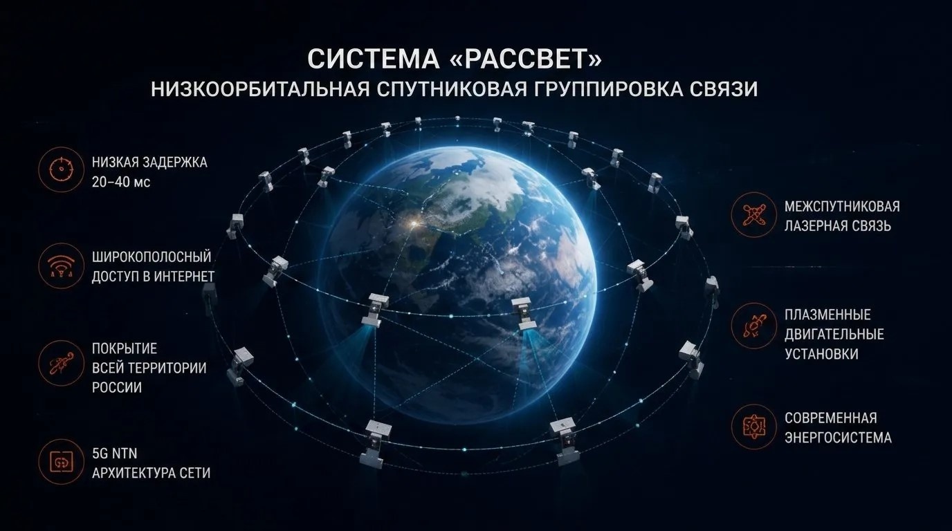 俄罗斯1440局《Бюро 1440》推出的代号“黎明Рассвет”的俄罗斯低轨互联网通信卫星群卫星终端系列，终端通信速度高达700 Mbit/s，优于马斯克的星链400 Mbit/s的终端通信速率。

俄罗斯航空航天公司《Бюро 1440》在“数字解决方案”论坛上展示了一系列用于连接自己卫星通信的用户终端。
 ​