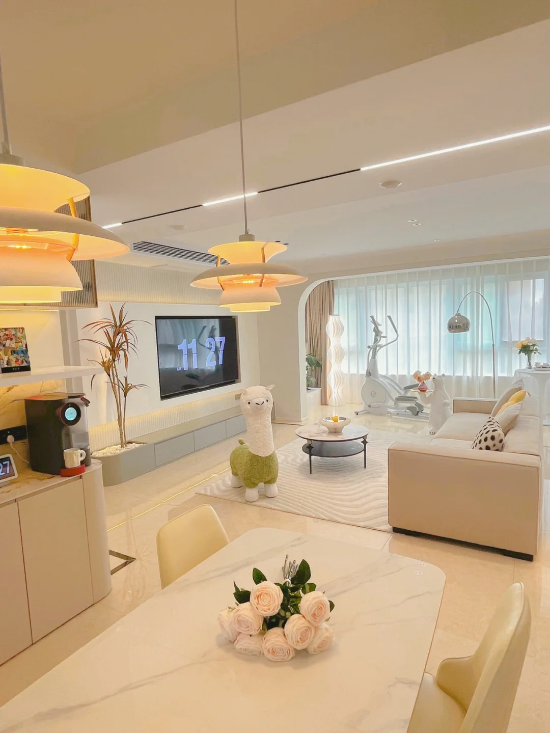 闺蜜说，以后就住你家不走了🤣无主灯太美了