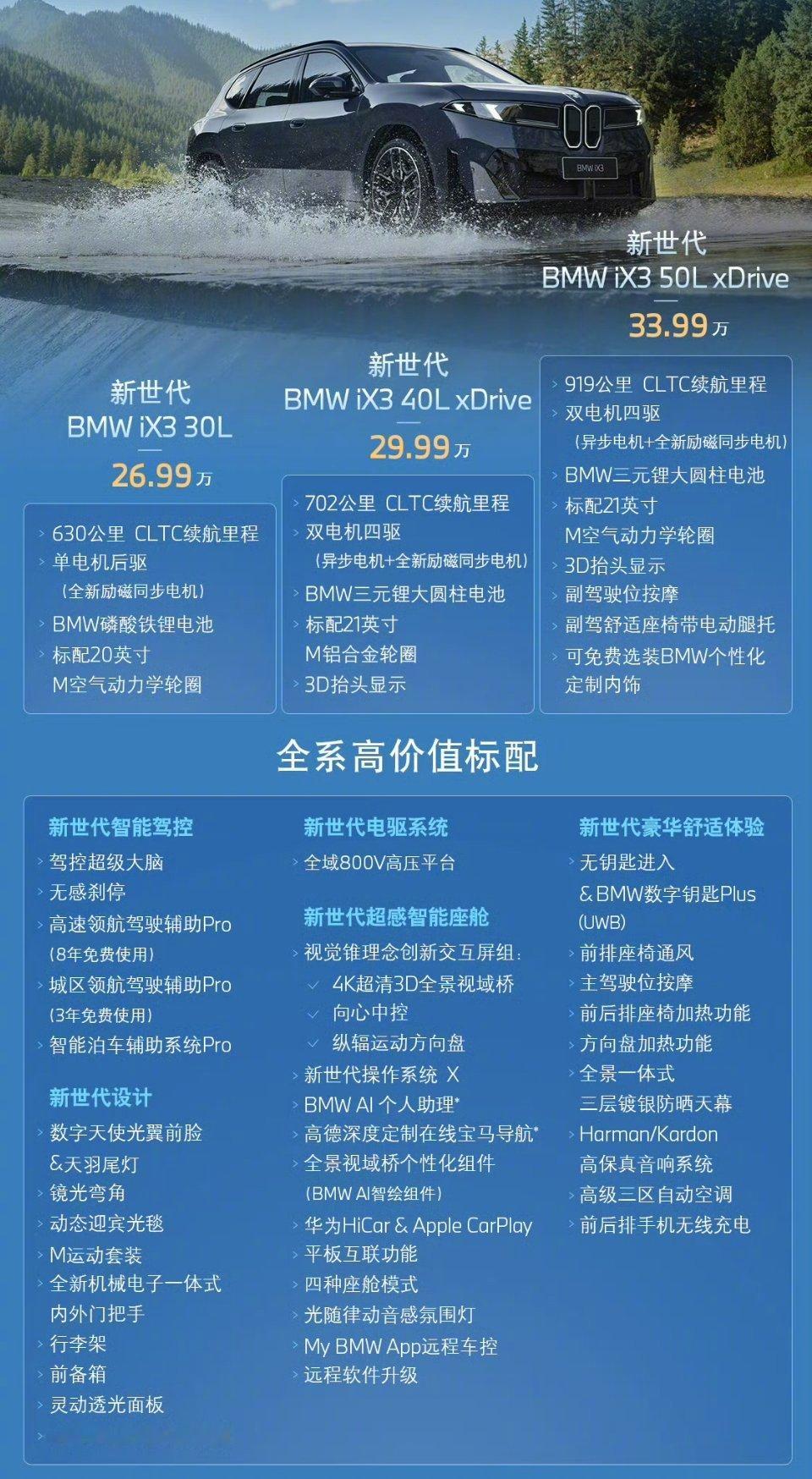 宝马iX3长轴距版价格来了~#2026成都车展#  ​