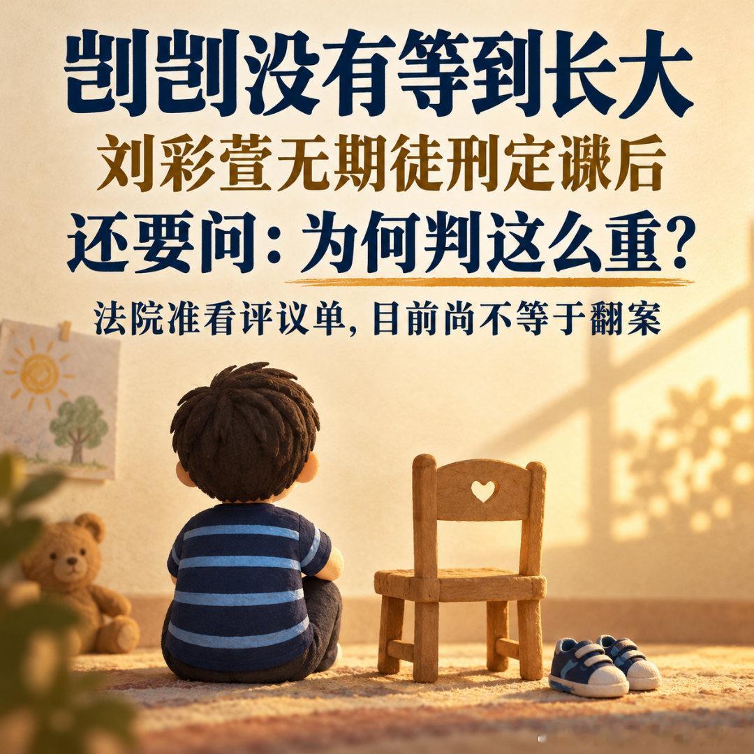 【剀剀已经回不来了，刘彩萱还想翻案？】

剀剀遭受长期虐待，生命永远停在一岁多；刘彩萱被判无期徒刑，三审定谳。

如今，她的辩护人获准阅览一审国民法官评议意见，试图了解一审国民法官为何判得这么重，并从中寻找可能的救济争点。

孩子连长大的机会都被夺走，加害者却还在追问“为什么判我这么重 ​
