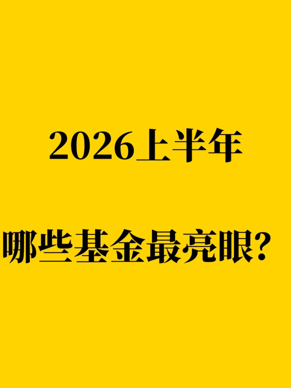 2026上半年，哪些基金最亮眼？