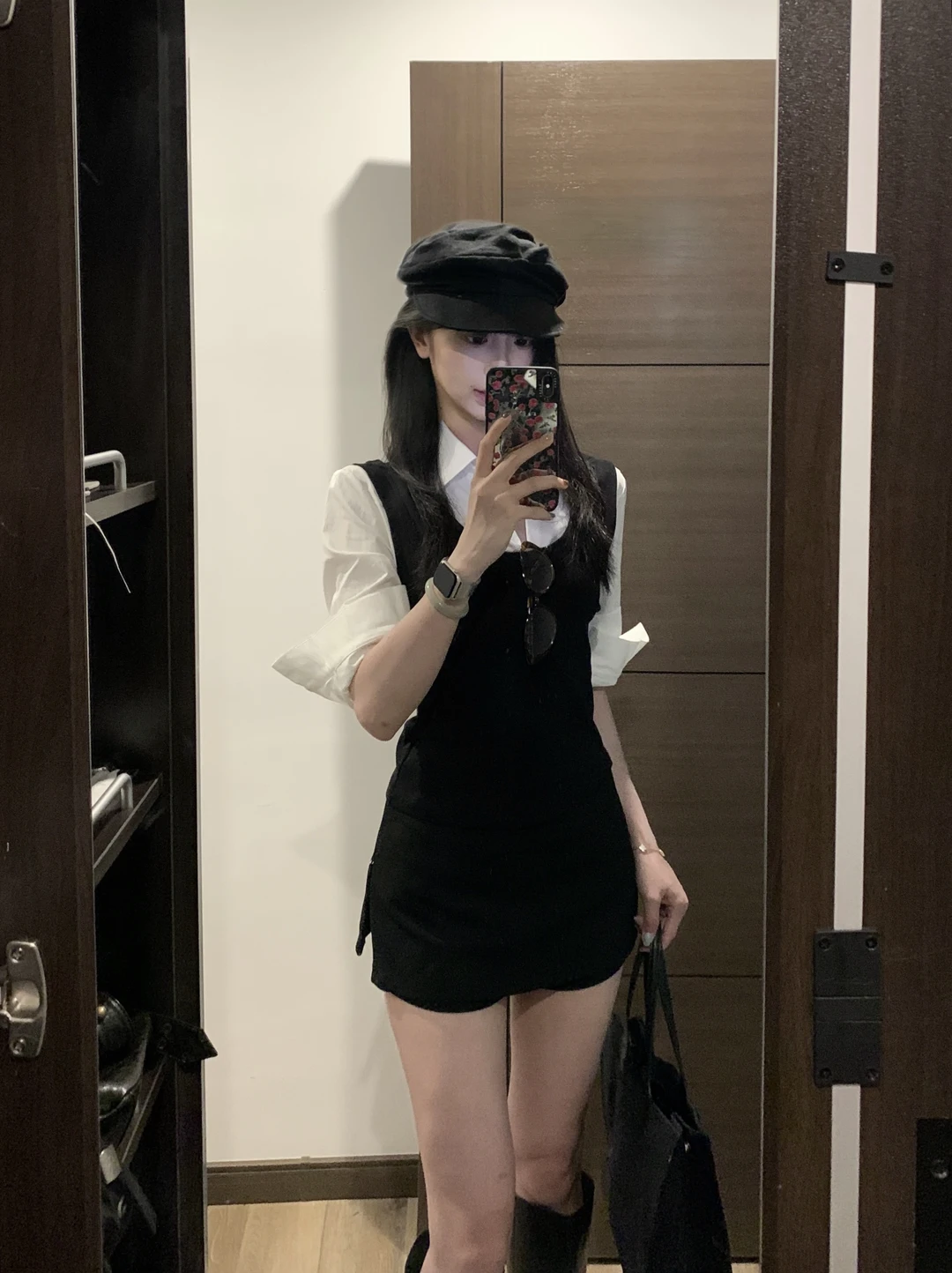 假两件上衣好韩！