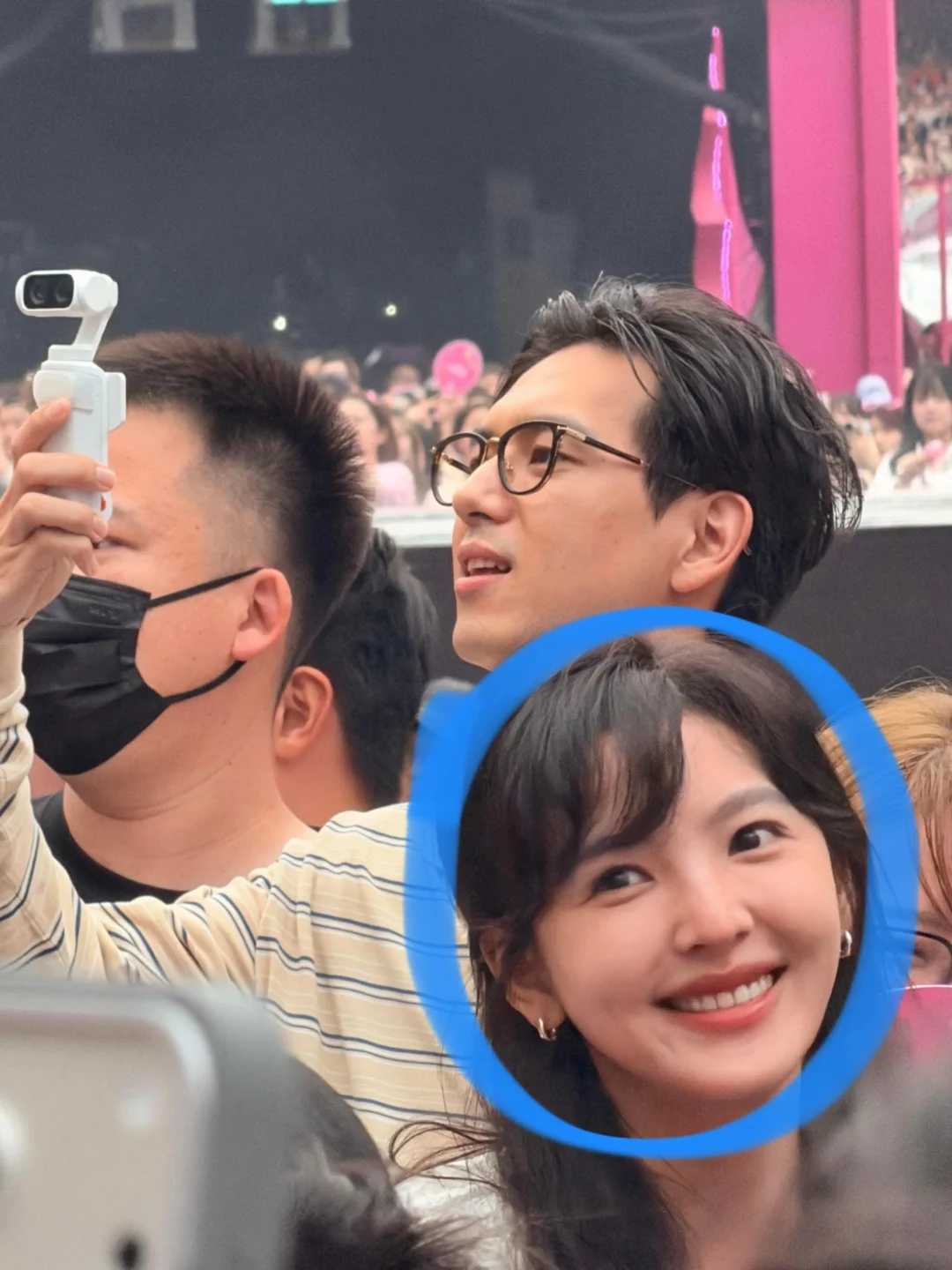 李现章若楠同框出现在汪苏泷演唱会现场