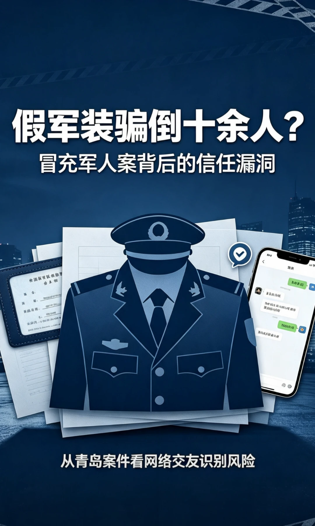 青岛男子购军用装备冒充军人被抓