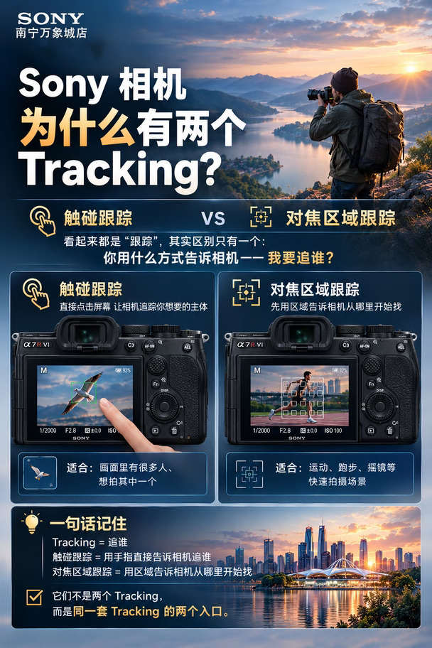 索尼相机｜Track&区域跟踪区别在哪？