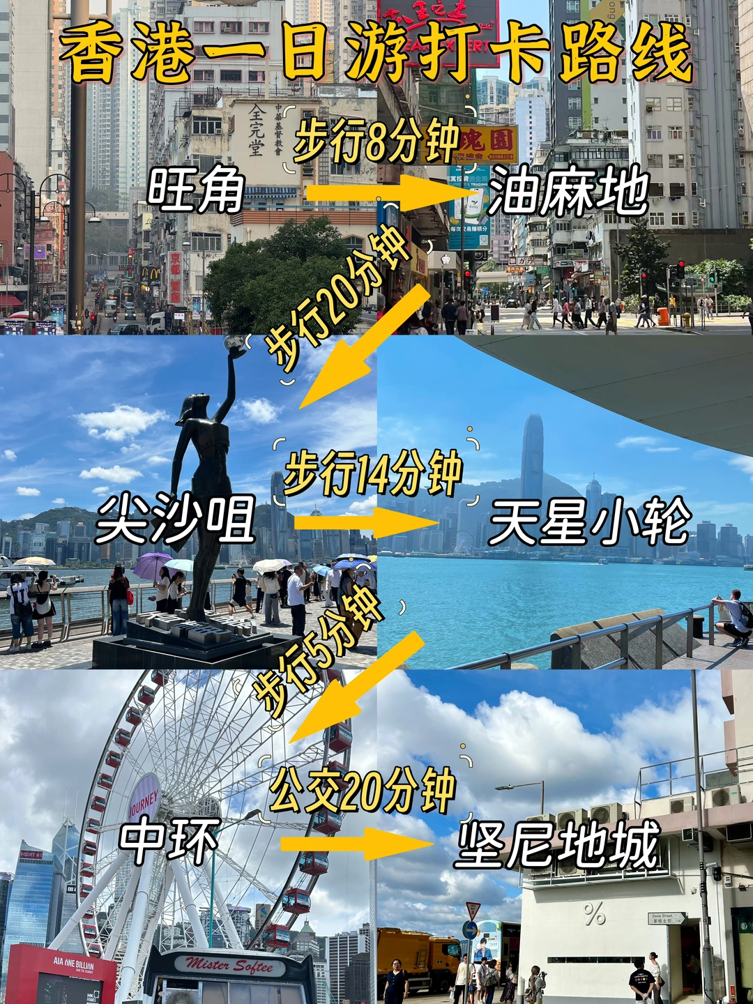 香港1日游🎡不走回头路citywalk攻略分享