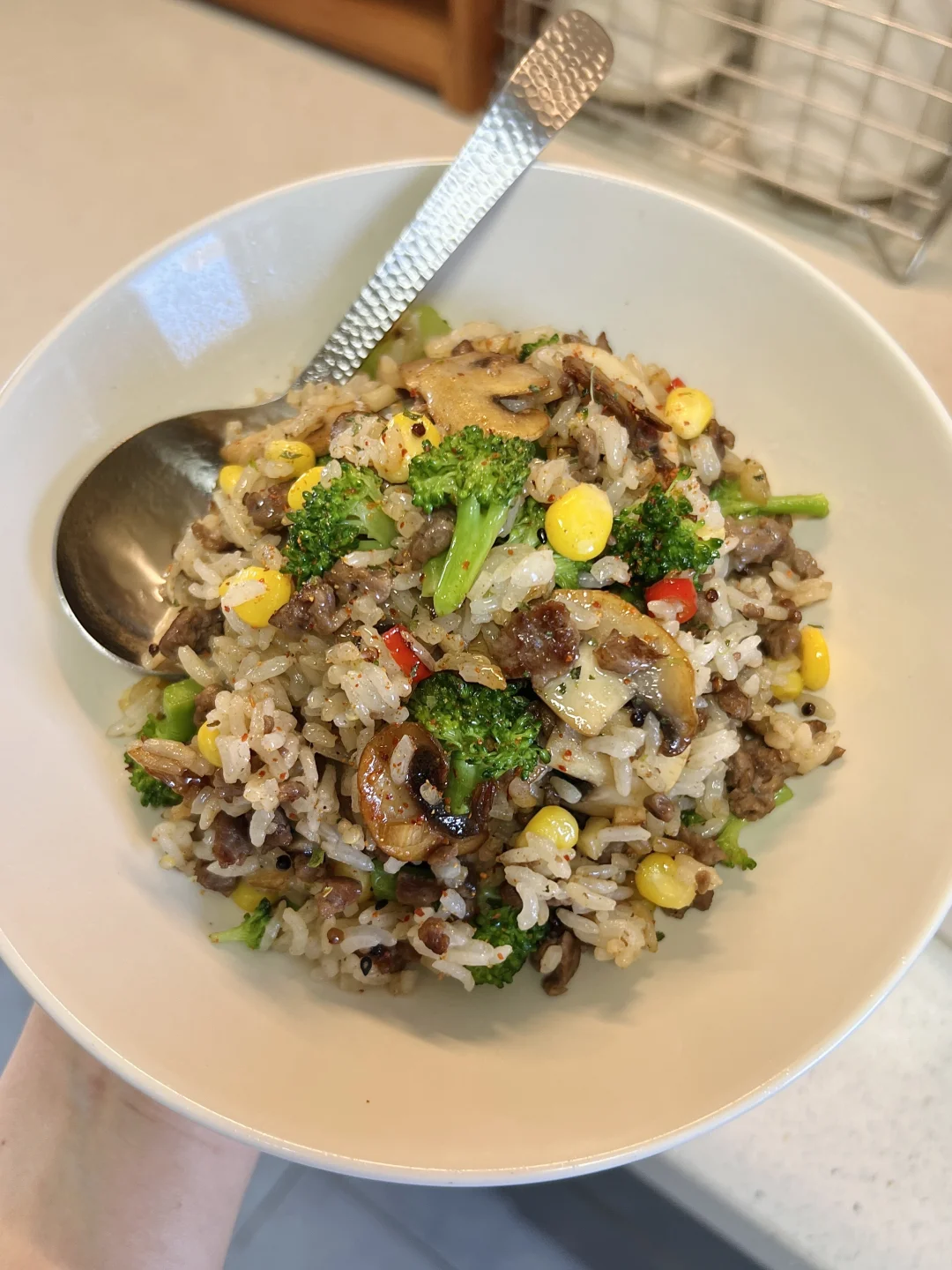 生活化自律 ｜低卡牛肉粒时蔬炒饭！
