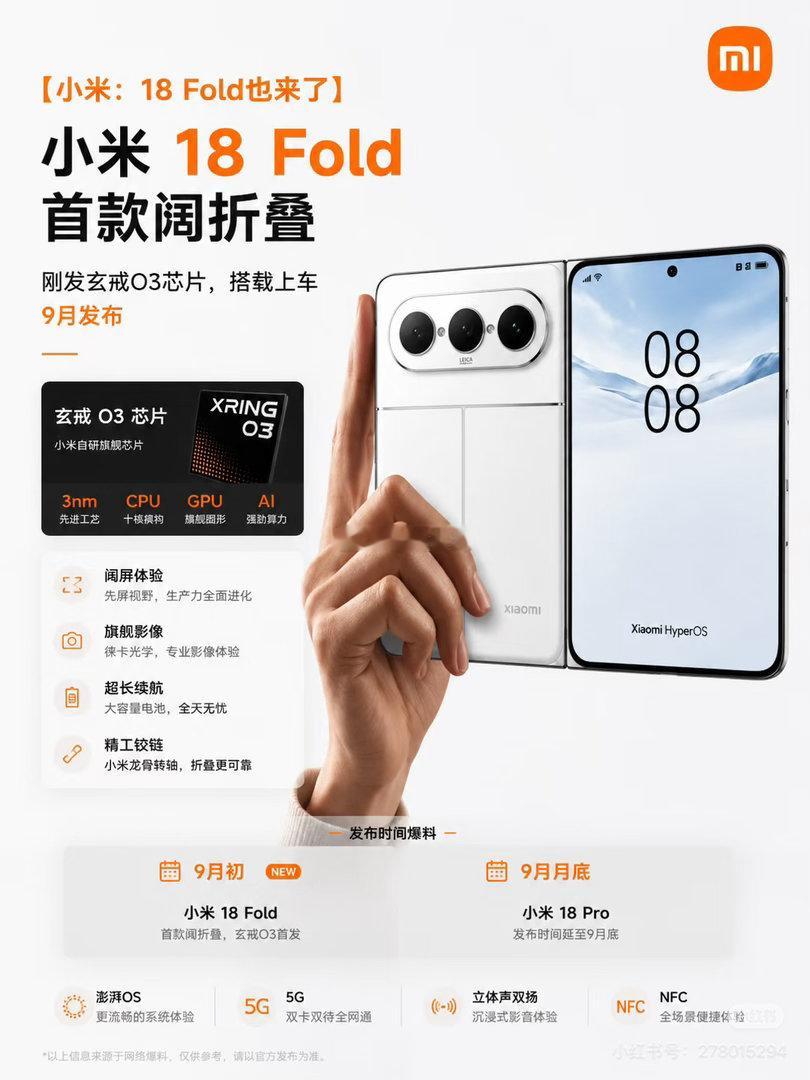#小米[超话]##小米18fold# 大家猜猜价格，我感觉应该最低配置应该是7999起 ​