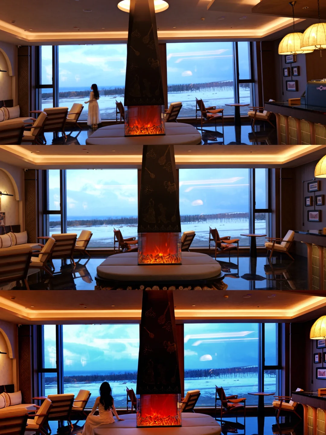 在赛里木湖醒来，与一片湛蓝对望