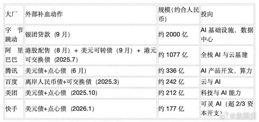 AI太烧钱了！就连实力最雄厚的大厂，今年现金流全部吃紧，被迫举债投AI……[笑cry] ​