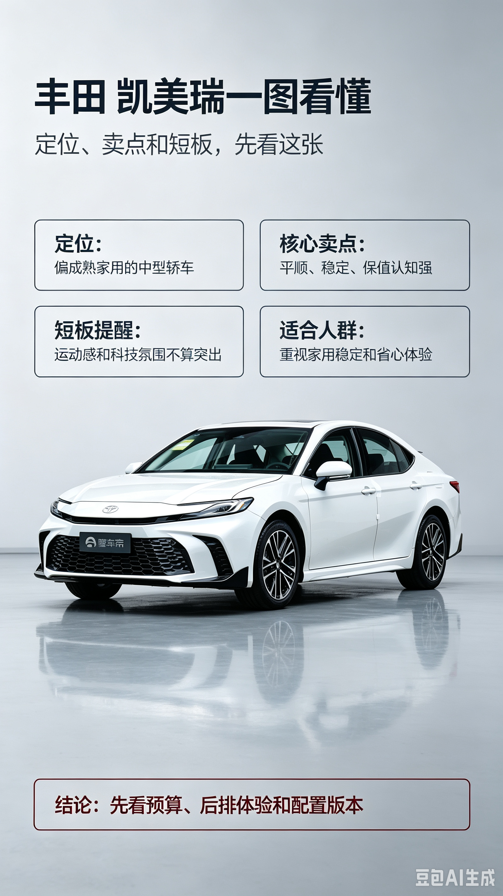 家用选凯美瑞先看这几点