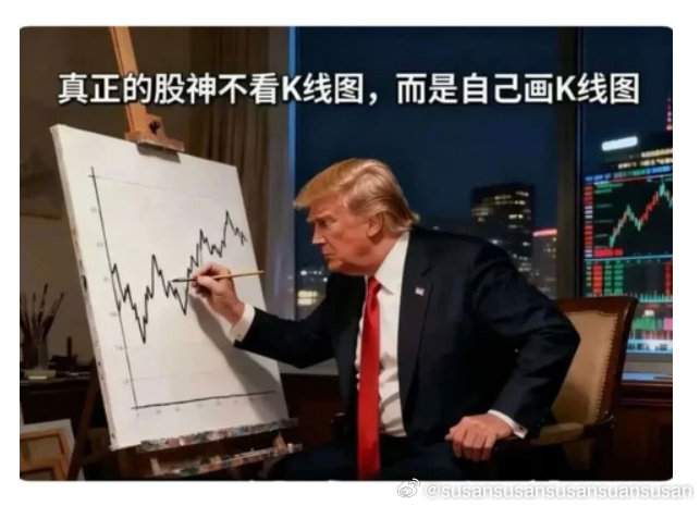 天天手绘大A k线图
现在美股已经不听他的了
加息 直接大涨 新高
美债新高 美科技大涨
黄金涨价 美科技大涨
原油涨价 美科技大涨
美伊谈判 大涨
美伊谈崩 大涨
就是任性 ​