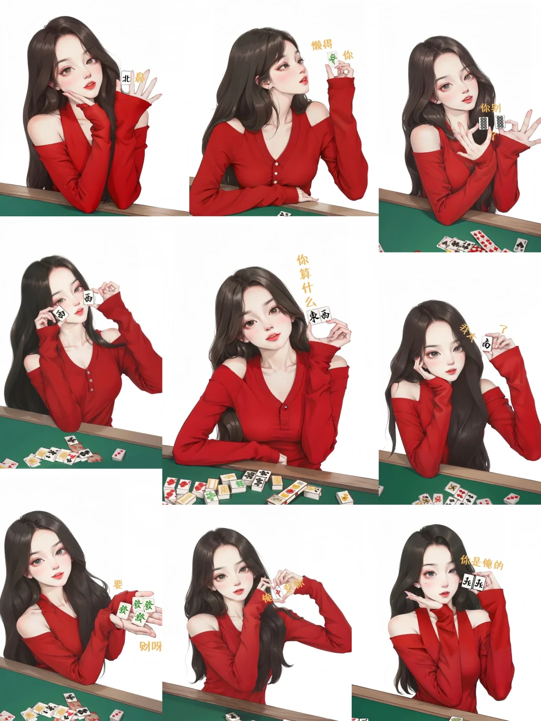 过年必出片的拍照姿势！！麻友们来拍照啦🀄️