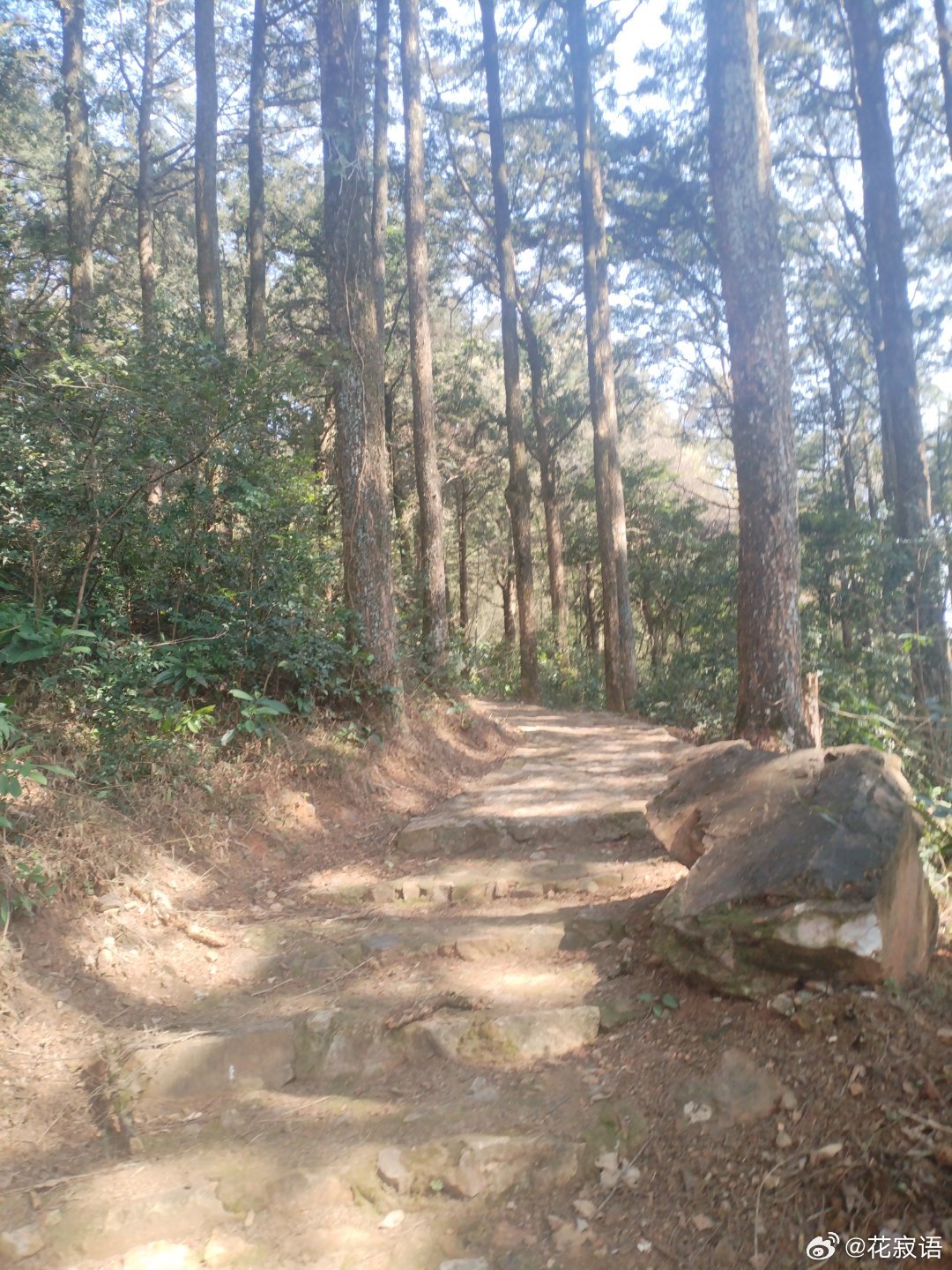永春大鹏山风景区&大鹏山徒步登山道&登山道——二进悬山式结构，寺内供奉释迦牟尼，观音菩萨诸佛，寺外有摩崖石刻，蜘蛛结网，犀牛望月为伴。  ​