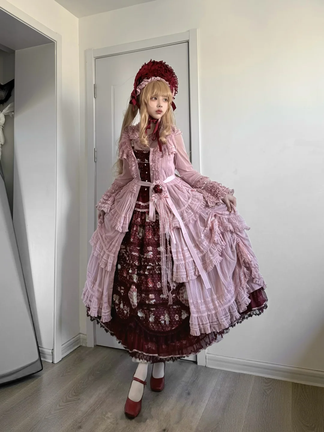 ˀ˖⋆ 圣诞段段裙 真红印象穿搭🍓✧⁺