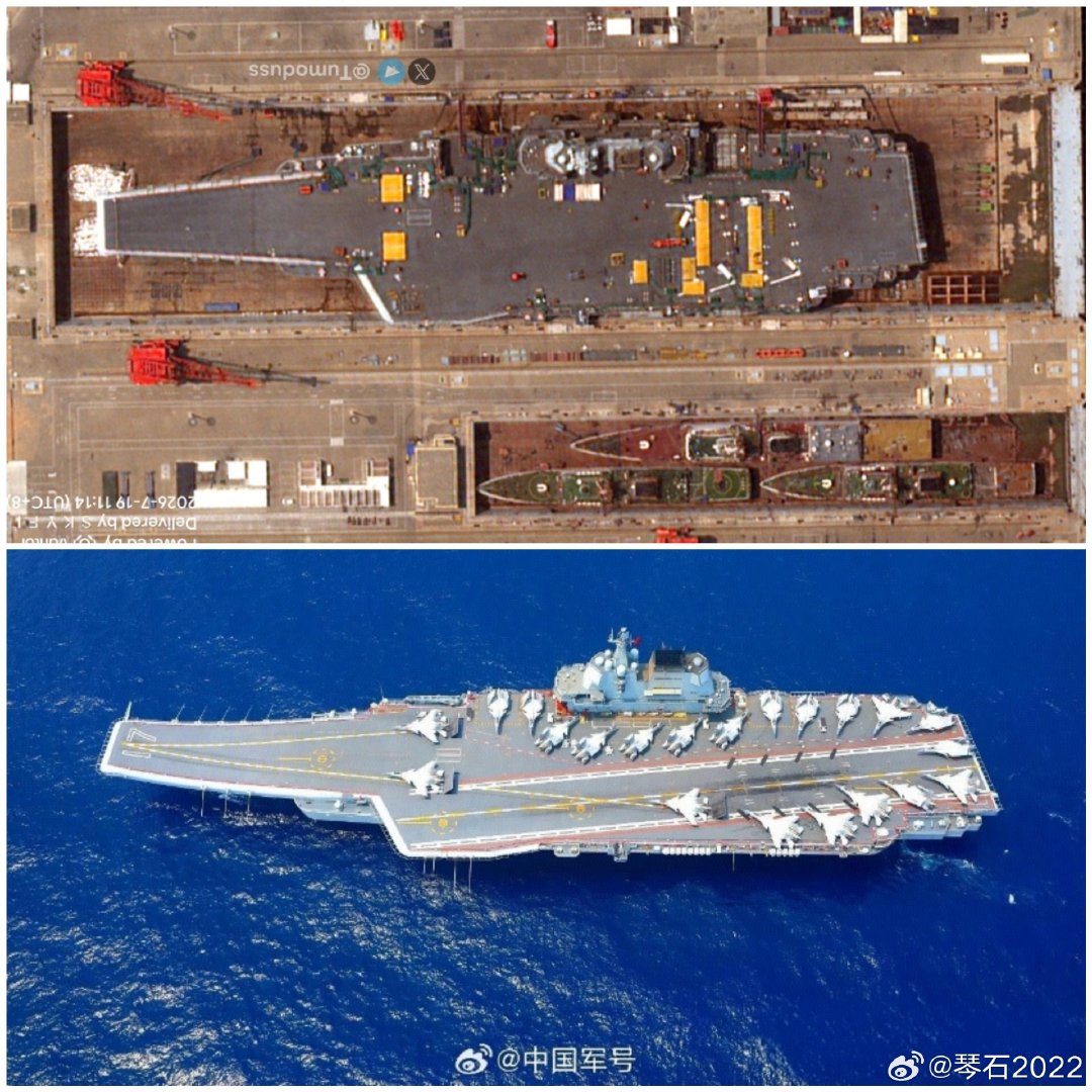 期待17！
但我更想看16舰有没有上J35。
实际上两舰升级不仅仅只针对J35的适应性改造。

#中国海军力量##烽火问鼎计划##每天认识一件兵器# ​