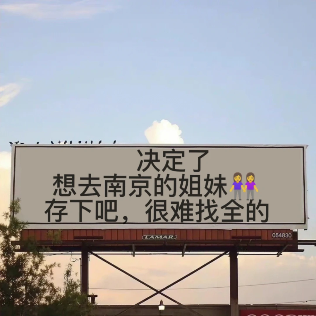 决定了想去南京的姐妹👭存下吧很难找全的
