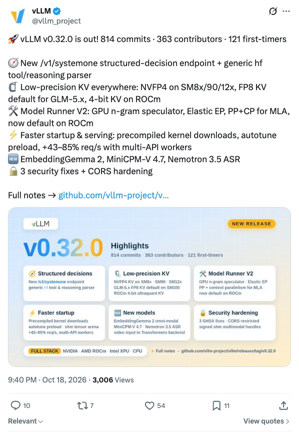 升级 vLLM 0.32 前留意一下 KV 的默认值